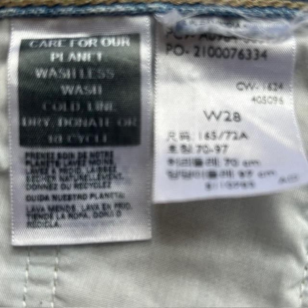 Levis Low Pro Straight Jeans Light Wash Denim Size 28 Womens 30x30 - Picture 7 of 11
